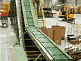 Belt conveyor as L-type conveyor in the recycling industry