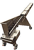 Mobile troughed conveyor screw 